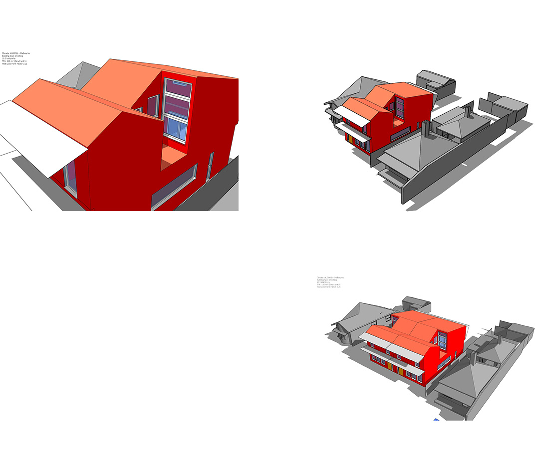 Thermal envelope of compact Passive House modelled using Passive House software